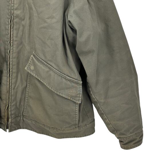 Timberland Weathergear Men's Vintage Jacket XXL Chore Coat Work Grey Distressed - Picture 3 of 14